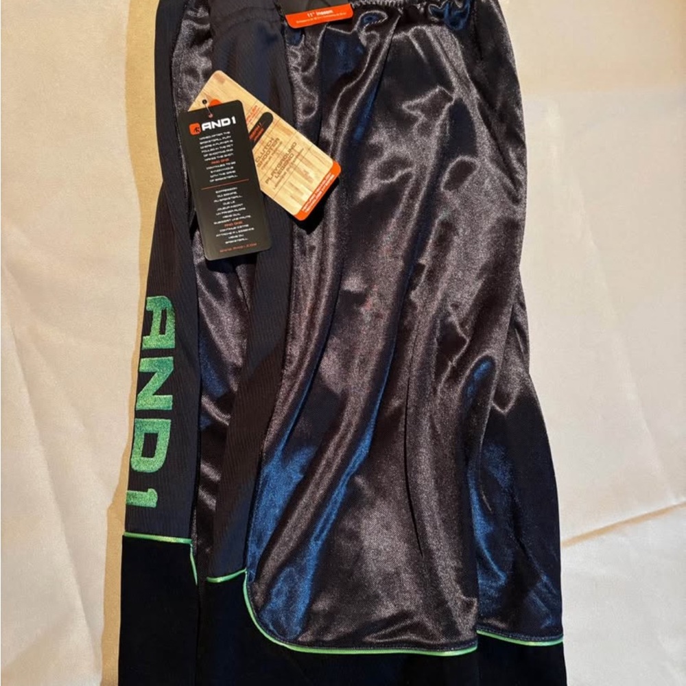 AND1 Black and Gray Basketball Shorts